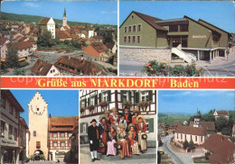 72053095 Markdorf Baden Teilansichten Stadthalle Turm Kirche Trachten Markdorf B - Markdorf