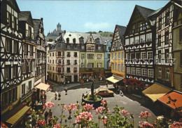 72051968 Cochem Mosel Marktplatz Mit St. Martinsbrunnen Und Burg Cochem Cochem - Cochem