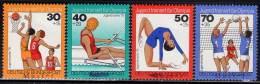 GERMANY(1976) Youth Training For Olympic Games. Set Of 4 With MUSTER (specimen) Overprint. Scott No B526-9. - Autres & Non Classés