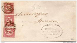 LETTERA CON ANNULLO GIRGENTI - Steuermarken