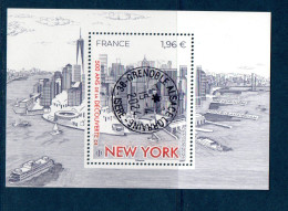 France 2024. Bloc New York.. Cachet. Rond Gomme D'origine - Souvenir Blocks