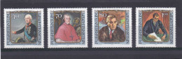 Liechtenstein 1984, Cat. Zumstein  778/81 **. Portraits De Visiteurs Célèbres. - Unused Stamps