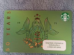 GIFT CARD - STARBUCKS - CZECH REPUBLIC - 0348 - 50 YEARS SIREN - Gift Cards