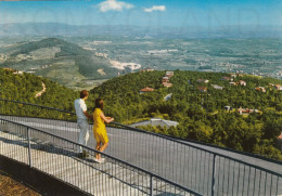 CARTOLINA  C18 COLLE DELLA TRINITA,PERUGIA,UMBRIA-VEDUTA PANORAMICA DEL SOLARIUM DELL'ALBERGO-VIAGGIATA 1973 - Perugia