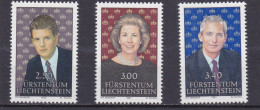 Liechtenstein 1991/92, Cat. Zumstein 965/66 + 995 **.Couple Princier Et Prince Héritier Aloïs. - Ongebruikt