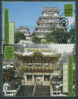 UNO Wien 2001 UNESCO Japan Tempel Bauwerke 333/34 Gestempelt - Oblitérés