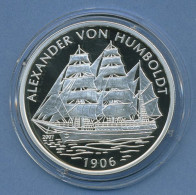 Benin 1000 Francs 2007 A.v.Humboldt Segelschiff, Silber, PP Kapsel (m4734) - Benin