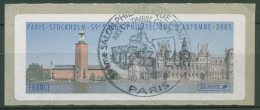 Frankreich 2005 Automatenmarke Herbstsalon Rathaus Stockholm ATM 41 Gestempelt - 1999-2009 Illustrated Franking Labels