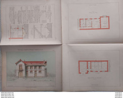 PETITES CONSTRUCTIONS FRANCAISES PL. 33 A 36   EDIT. THEZARD ECURIES ET REMISE - Architettura