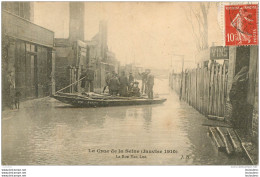 PARIS  LA CRUE DE LA SEINE LA RUE VAN LOO EDITION J.H. - Überschwemmung 1910