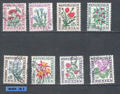 Timbres Taxe - Lot De 8 Timbres Usagés ( N° 95 à 102 ) - 1960-.... Afgestempeld