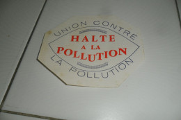 AUTOCOLLANTS PUB  HALTE A LA POLLUTION - Autocollants