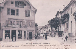 Corcelles NE Grand'Rue Animée, Magasin Consommation  (102 B) - Corcelles