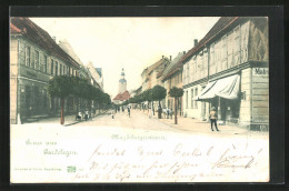 AK Gardelegen, Magdeburgerstrasse Gegen Turm  - Maagdenburg