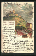 Künstler-AK Bad Kissingen, Ruine Trimburg  - Bad Kissingen