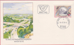 Ö 1979 - Mi: 1619 (63) , Weltstraßenkongreß - Wien , ST 6580 St. Anton Am Arlberg - FDC