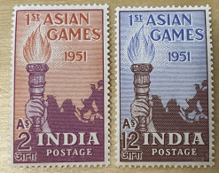 INDIA - MH* - 1951 -  # 233/234 - Ongebruikt