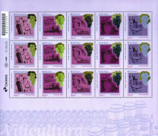 BRAZIL 2020 VITICULTURE IN BRAZIL CULTIVATION OF GRAPES AROMATIC STAMPS UNUSUAL SCENTED SHEETLET MS MNH - Neufs