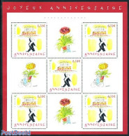 France 2004 Anniversaire M/s Of 5 Stamps, Mint NH, Various - Greetings & Wishing Stamps - Nuovi