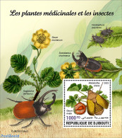 Djibouti 2023 Medical Plants And Insects, Mint NH, Nature - Flowers & Plants - Insects - Djibouti (1977-...)