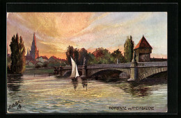 Künstler-AK Raphael Tuck & Sons Nr. 685 B: Konstanz, Die Rheinbrücke  - Tuck, Raphael