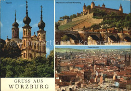 72409764 Wuerzburg Kaeppele Mainbruecke Und Feste Marienburg Wuerzburg - Wuerzburg