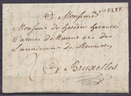 L. Datée 17 Mars 1784 De CHARLEROI Pour BRUXELLES - Pte Griffe "CHARLEROY" - 1714-1794 (Oostenrijkse Nederlanden)