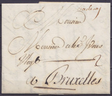 L. Datée 10 Décembre 1764 De CHARLEROI Pour BRUXELLES - Man. " Charleroy" - Port "2" - 1714-1794 (Pays-Bas Autrichiens)