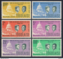 Togo 432-437,437a, MNH. Michel 350-355, Bl.9. John Kennedy, Capitol,Flags.1962. - Togo (1960-...)