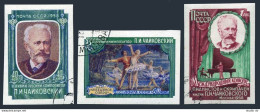 Russia 2044-2046 Imperf,CTO.Michel 2061B-2163B. P.I.Tchaikovsky,composer,1958. - Gebraucht