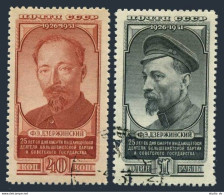 Russia 1566-1567, CTO. Michel 1573-1574. F.E. Dzerzhinski, 1951. - Used Stamps