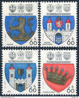 Czechoslovakia 2099-2102, MNH. Michel 2360-2363. Coat Of Arms Of Towns, 1977. - Nuovi