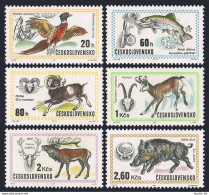 Czechoslovakia 1760-1765,MNH.Mi 2014-2019. Hunting EXPO-1971.Pheasant,Trout,Stag - Neufs