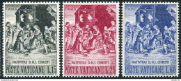 Vatican 266-268, MNH. Michel 327-329. Christmas 1959. Nativity, By Raphael. - Unused Stamps