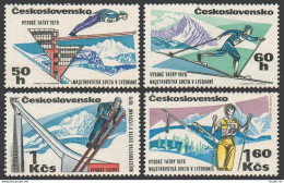 Czechoslovakia 1664-1667, MNH. Michel 1916-1919. Ski Championships Tatra 1970. - Unused Stamps
