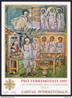 Vatican 857 PRO TERREMOTATI 1997, MNH. Michel Bl.12-I. Caritas International, 40. - Unused Stamps