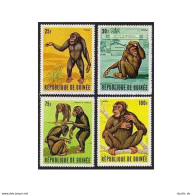 Guinea 531-534, MNH.Michel 532-535. Chimpanzee Tarzan, 1969. - Guinée (1958-...)