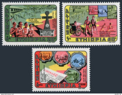 Ethiopia 1016-1018, MNH. Michel 1102-1104. Revolution-7, 1981. Heroes Center, - Ethiopie