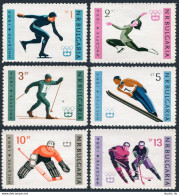 Bulgaria 1311-1317, MNH. Mi 1426-1431, Bl.12. Olympics Innsbruck-1964. Hockey.  - Ongebruikt