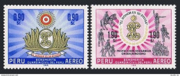 Peru C203-C204, MNH. Michel 674-675. Civil Guard, Centenary, 1966 .Emblem. - Perù