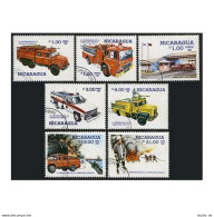 Nicaragua 1477-1483, CTO. Michel 2614-2620. National Fire Brigade, 6th Ann.1985. - Nicaragua