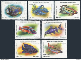 Malagasy 1192-1198, 1199,MNH. Michel 1717-1732, Bl,263. Aquarium Fish, 1994. - Madagascar (1960-...)