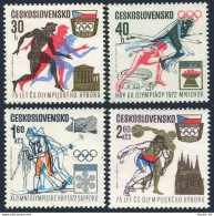 Czechoslovakia 1791-1794,MNH.Michel 2045-2048. Olympic Committee,75th Ann.1971. - Unused Stamps