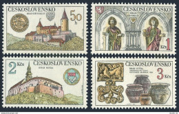 Czechoslovakia 2415-2418, MNH. Krivoklat Castle. 1982. Statues, Pottery. - Unused Stamps