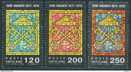 Vatican 638-640 Blocks/4,MNH.Michel 729-731. Papal Chamberlain Insignia,Keys,1978. - Unused Stamps