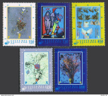 Vatican 988-992,MNH.Michel 1153-1157. UN,50th Ann.Paintings Of Peace,Guiotto. - Ongebruikt