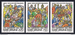 Vatican 858-860,MNH.Michel 999-1001. Ministry Of St Willibrord,1300th Ann.1990. - Unused Stamps