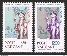 Vatican 731-732, MNH. Michel 846-847. St Casimir Of Lithuania, 1458-1484, 1984. - Ongebruikt