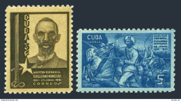 Cuba 366-367, Hinged. Michel 172-173. General Guillermo Moncada, 1941 .Battle. - Unused Stamps