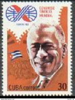 Cuba 2477,MNH.Michel 2626. Trade Union Congress,1982.Lazaro Pena,emblem. - Unused Stamps